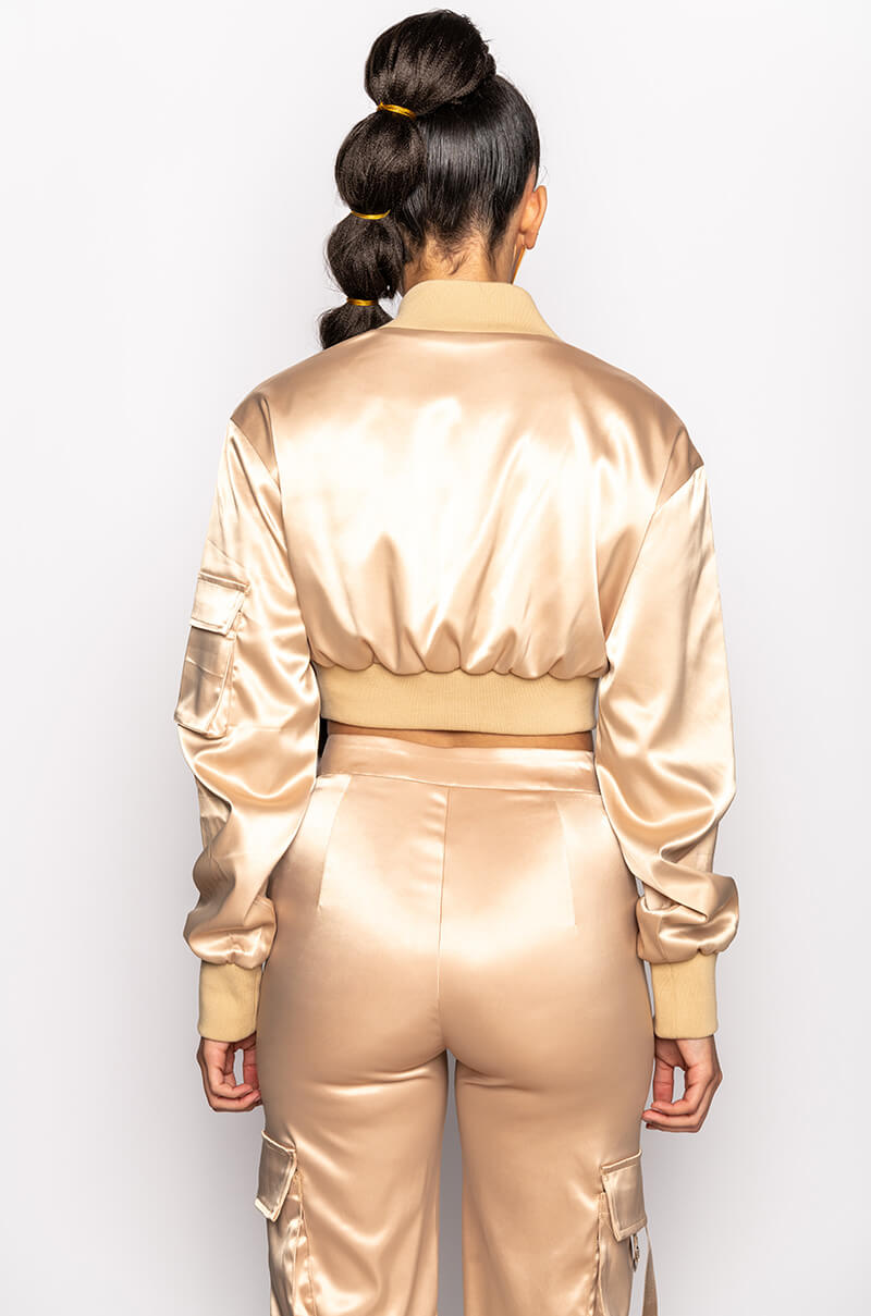 VALERIA SATIN CARGO JOGGER