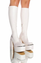 STRENGTH STRETCH CHUNKY BOOT IN CREAM