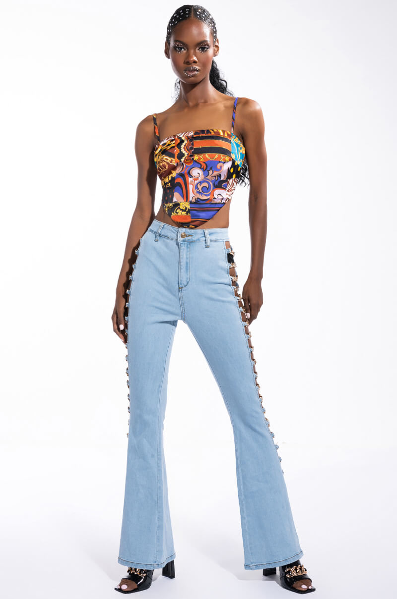 ZOE SCARF TIE BACK BLOUSE