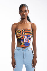 ZOE SCARF TIE BACK BLOUSE