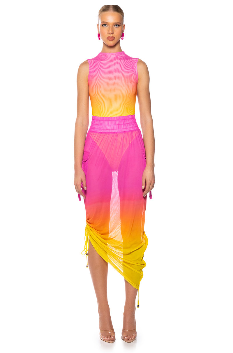 SUNRISE OMBRE MESH BODYSUIT