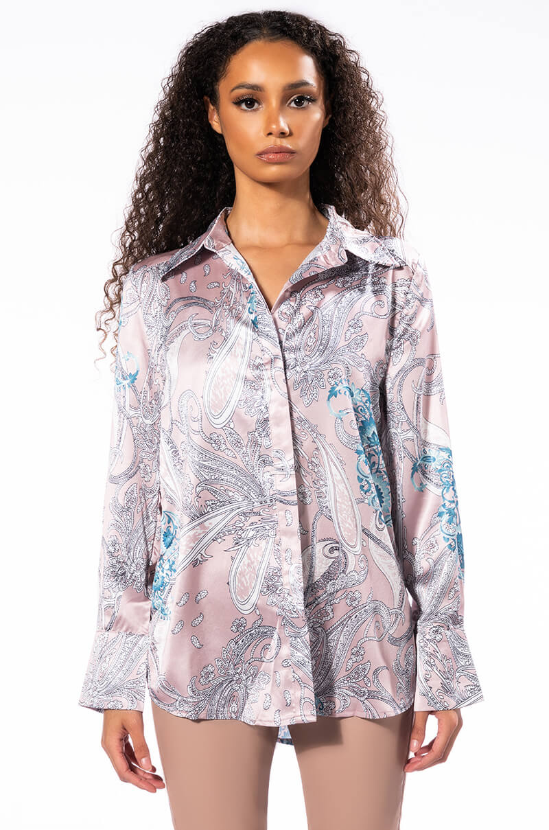 SURE THING BUTTON UP BLOUSE