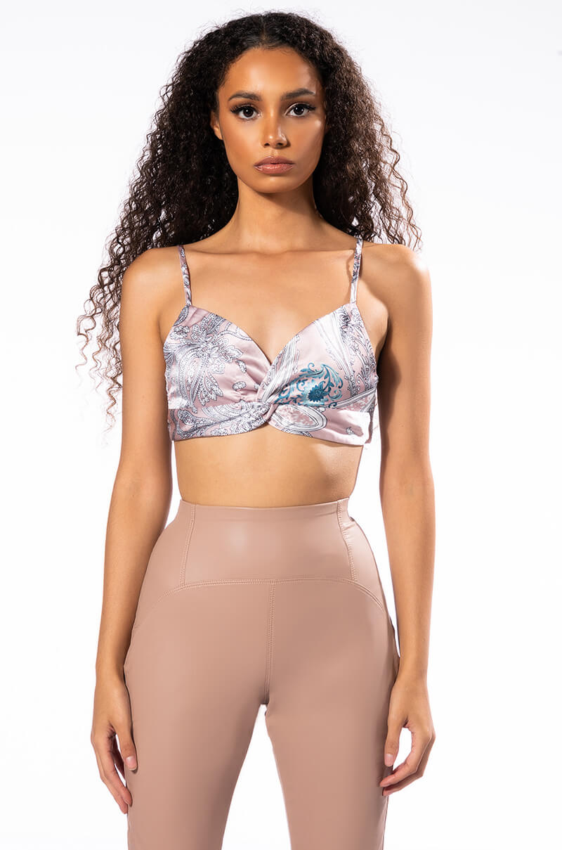 SURE THING TWISTED FRONT BRALETTE
