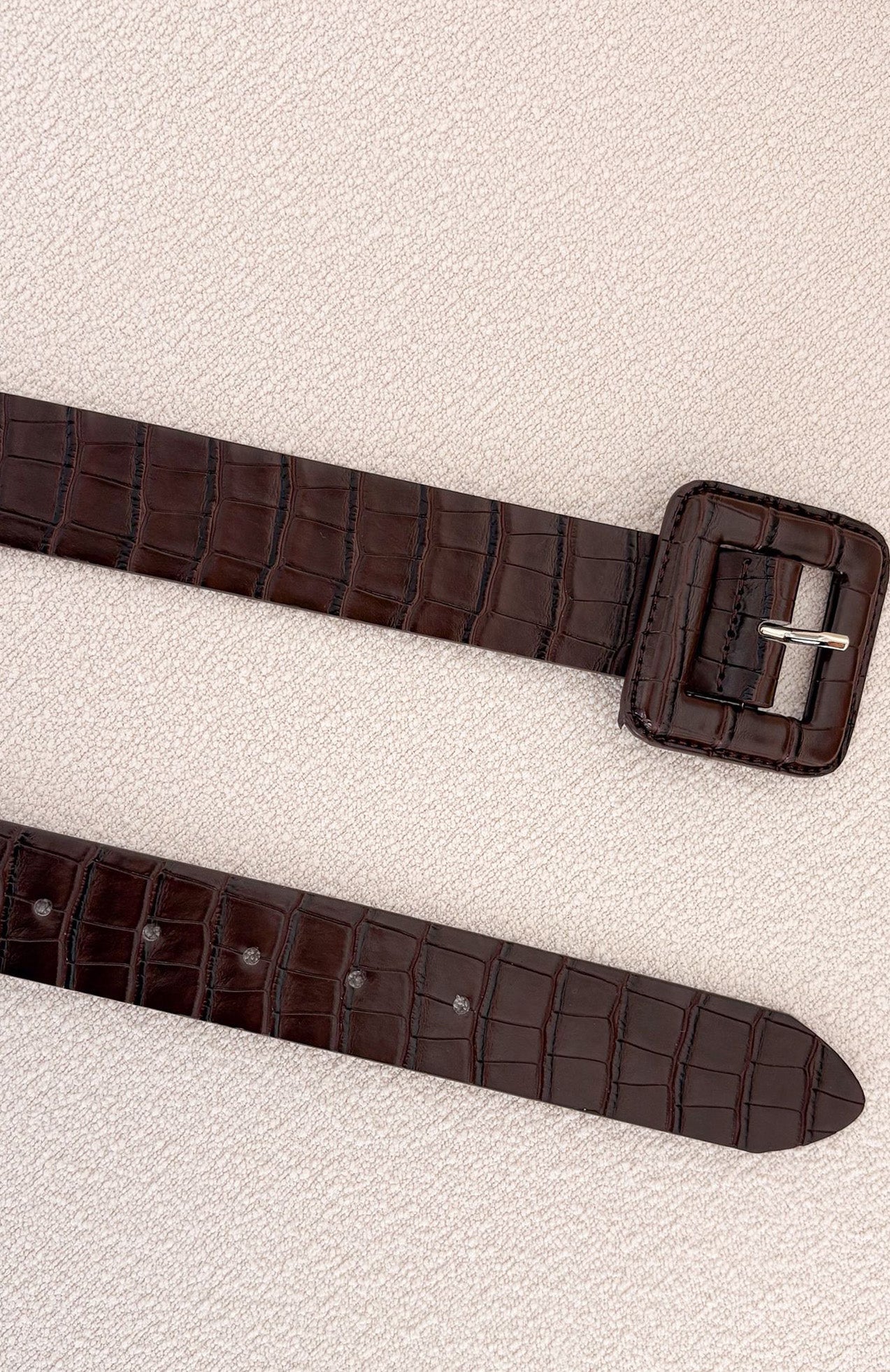 Eloise Belt Chocolate Croc