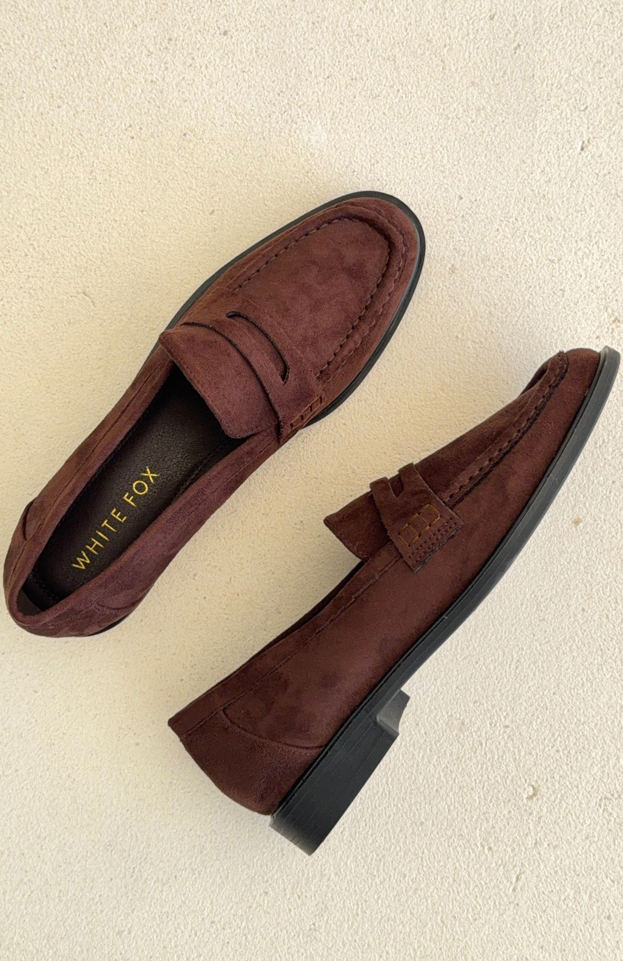 Judson Loafers Chocolate Faux Suede