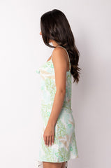 TAKE ME BACK COWL NECK MINI DRESS