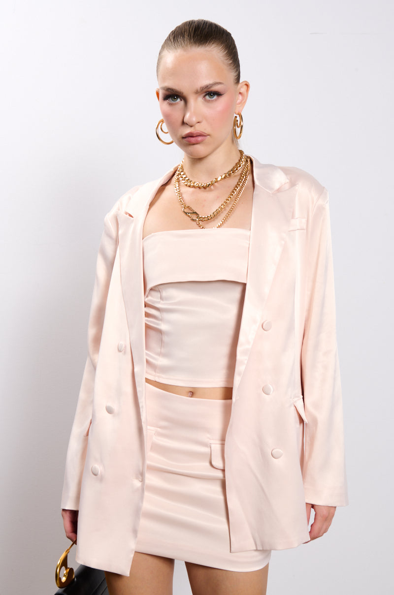 TALIA SATIN TUBE TOP
