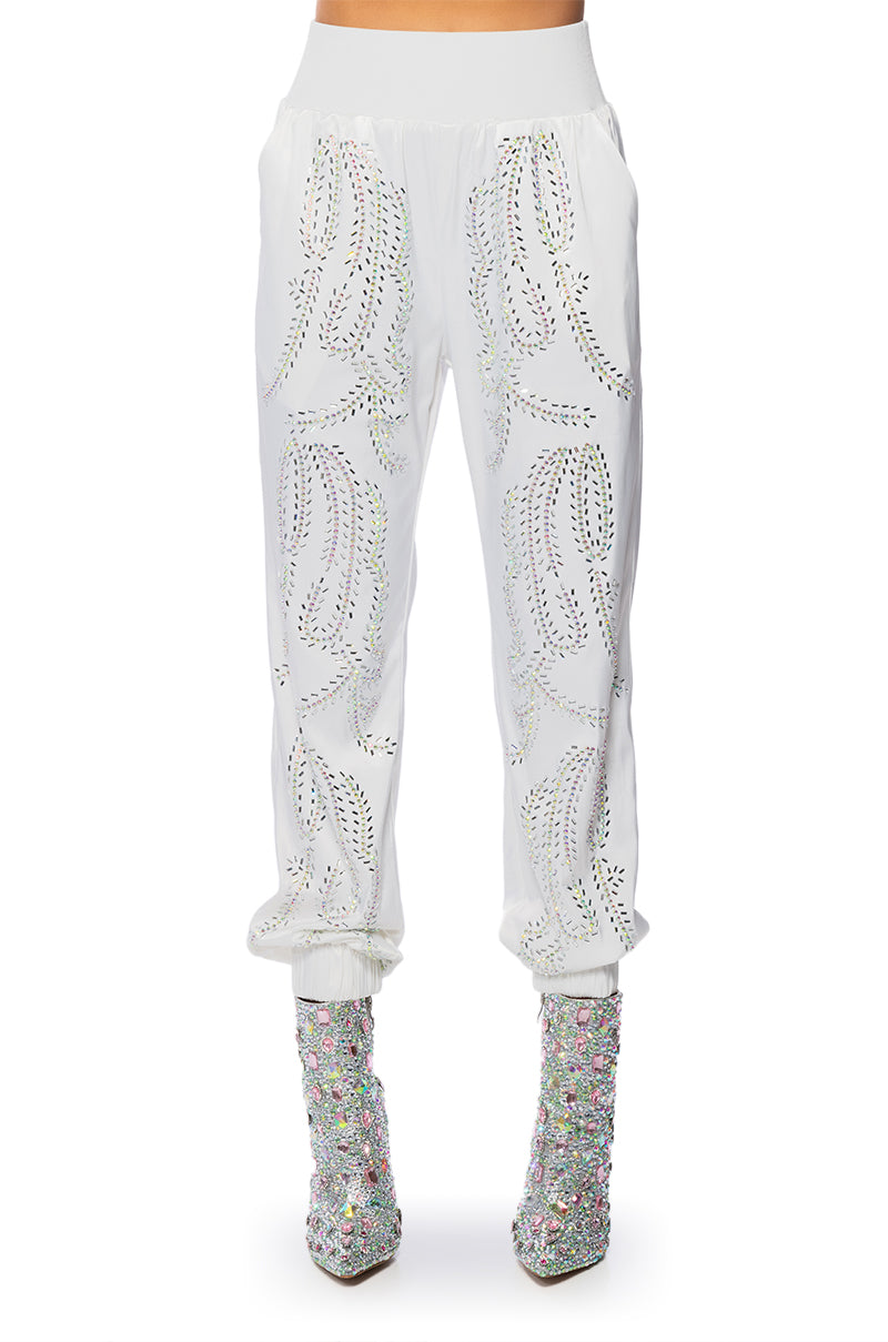 TALK FAST EMBELLISHED JOGGER