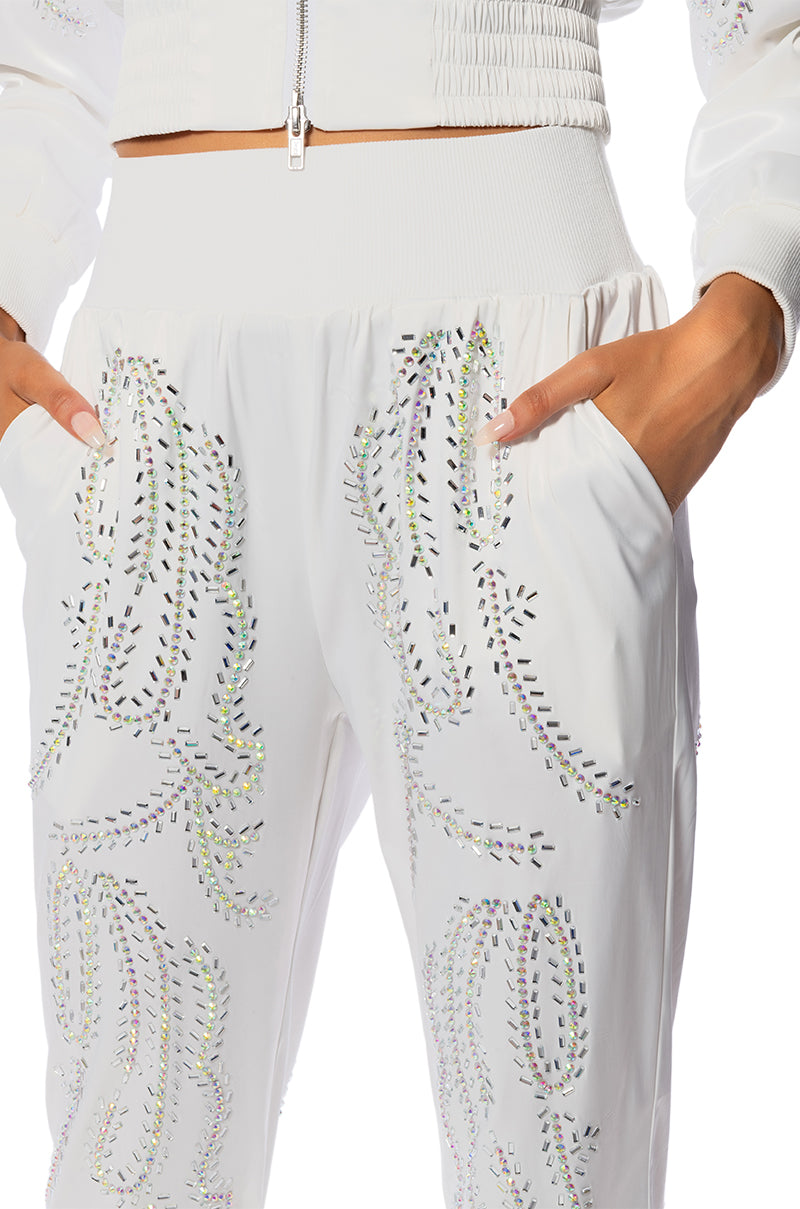 TALK FAST EMBELLISHED JOGGER