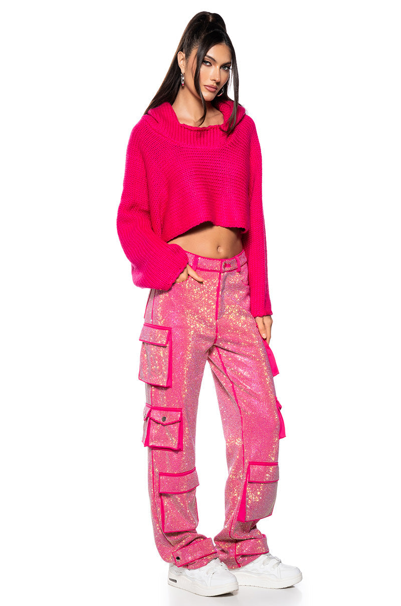 TAMARA RHINESTONE CARGO PANT