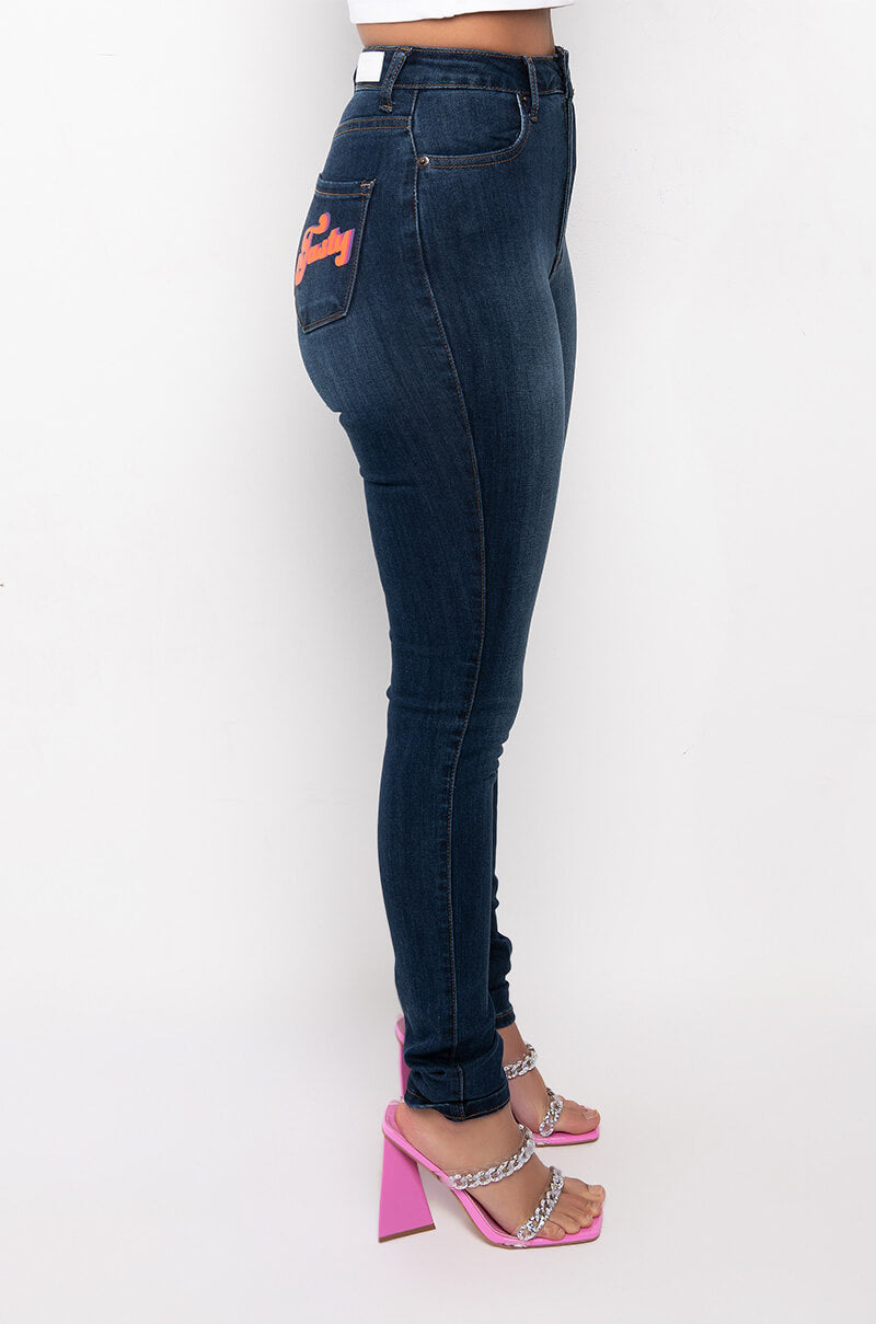 CHARLOTTE HIGH RISE STRETCHY SKINNY JEANS
