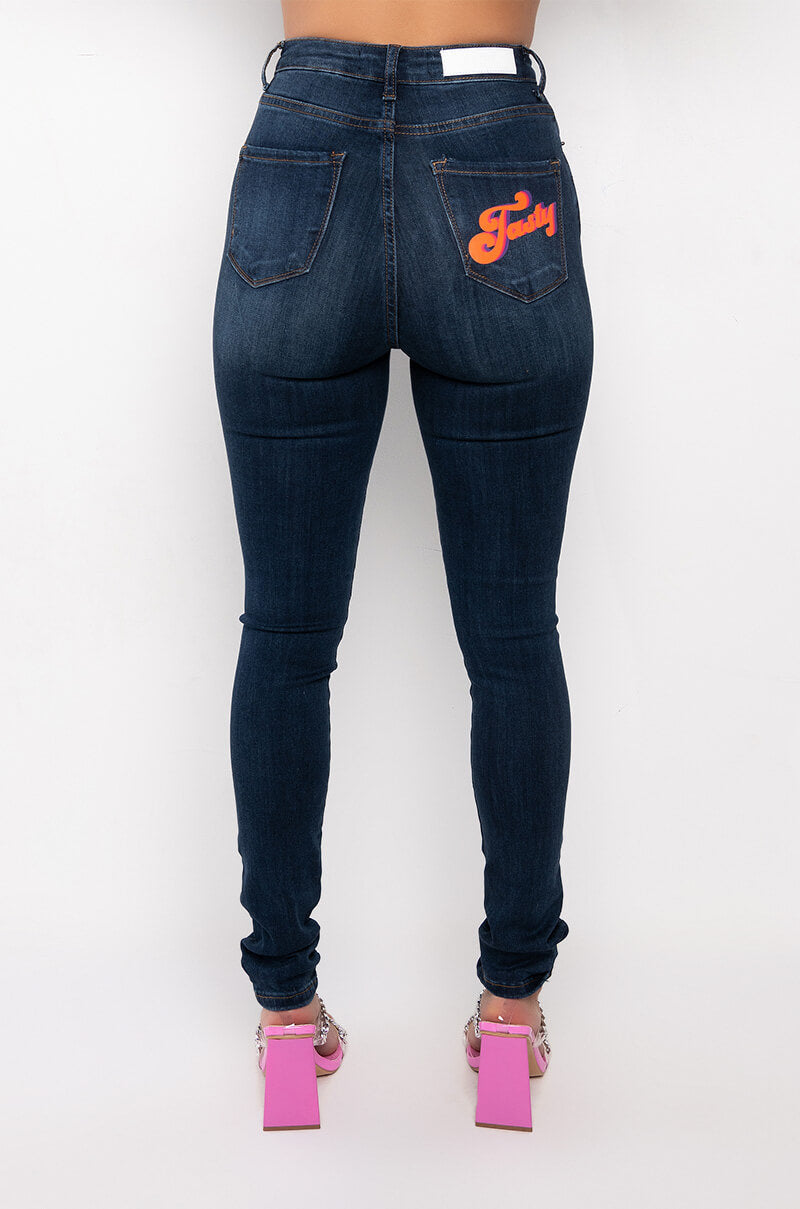 CHARLOTTE HIGH RISE STRETCHY SKINNY JEANS