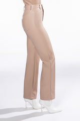 TE QUIERO HIGH RISE VEGAN LEATHER STRAIGHT LEG PANTS