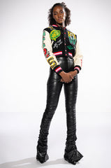 TEAM PLAYER PATCH VARSITY JACKET