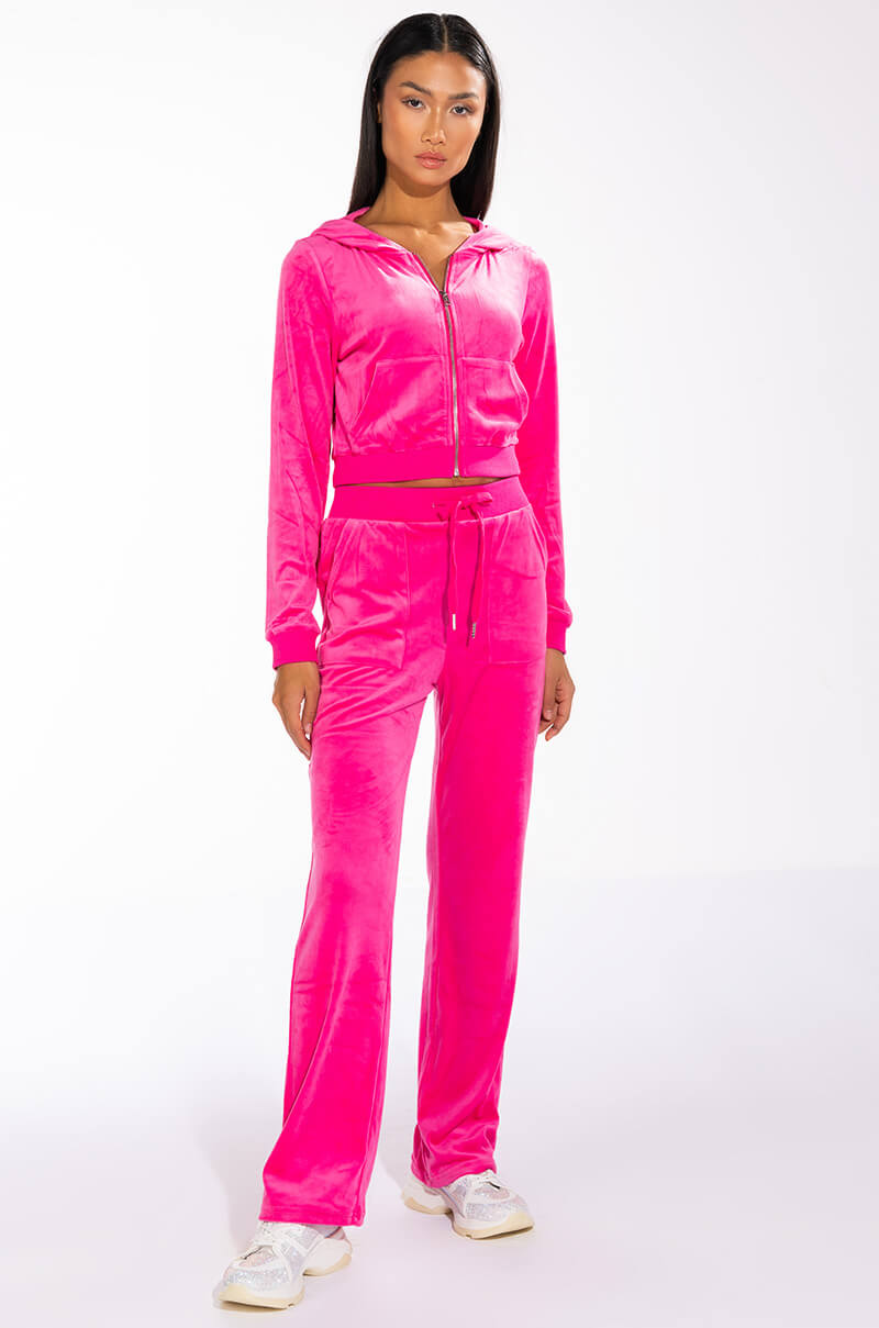 THATS HOT VELVET FLARE SWEATPANT