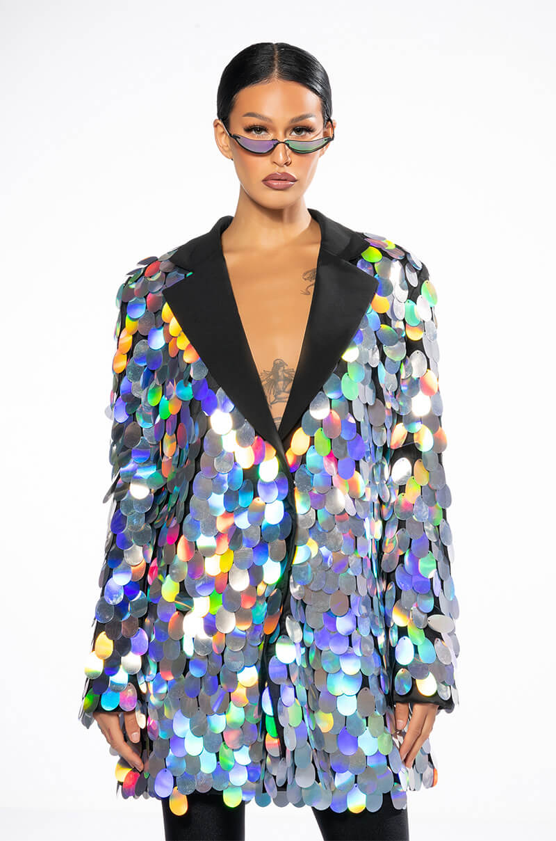 THE FINAL COUNTDOWN SEQUIN BLAZER