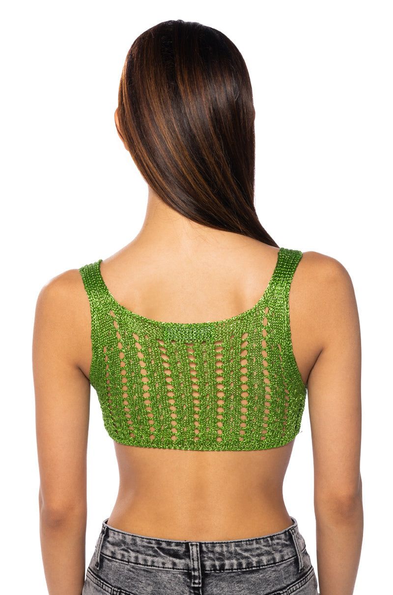 THE LUCKY ONE CROCHET TANK TOP