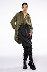 THE MUST HAVE BUBBLE POPLIN BLOUSE