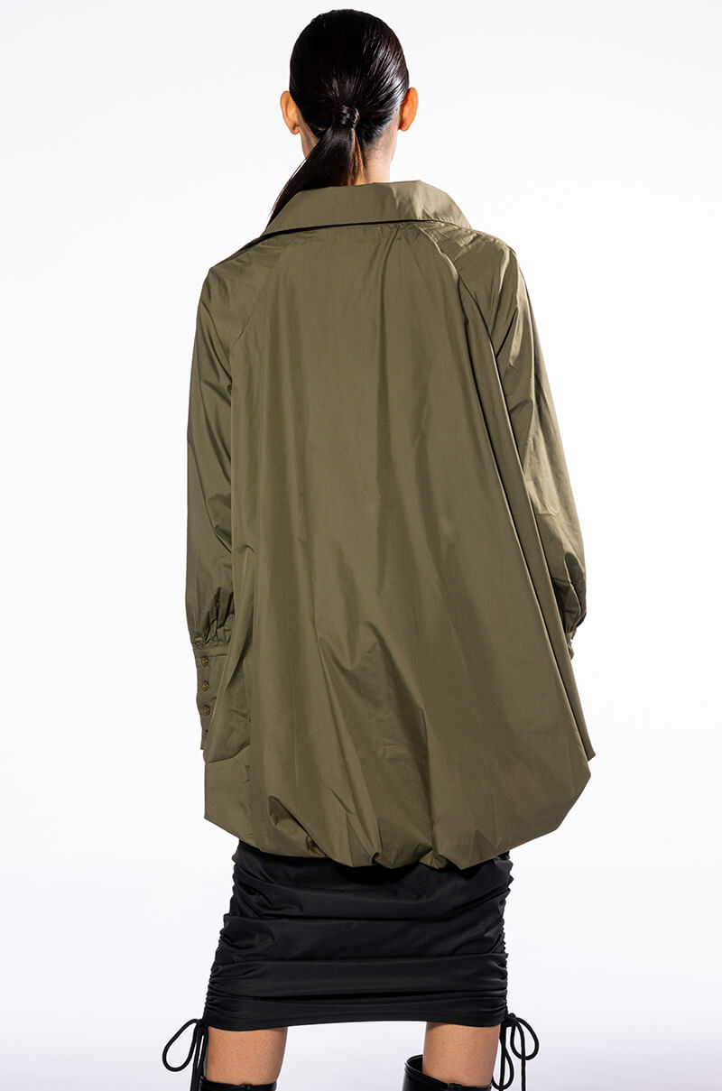THE MUST HAVE BUBBLE POPLIN BLOUSE
