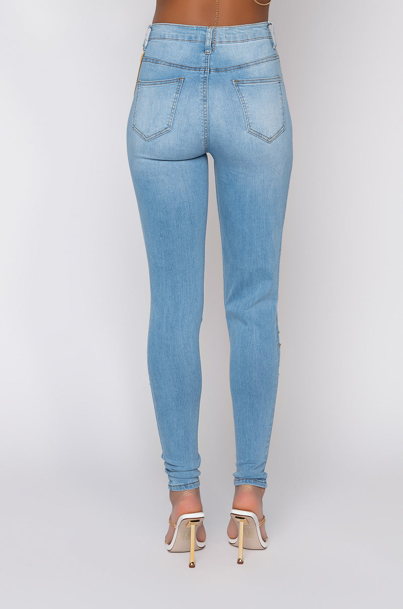 THE WAY YOU MOVE HIGH WAISTED SKINNY JEANS