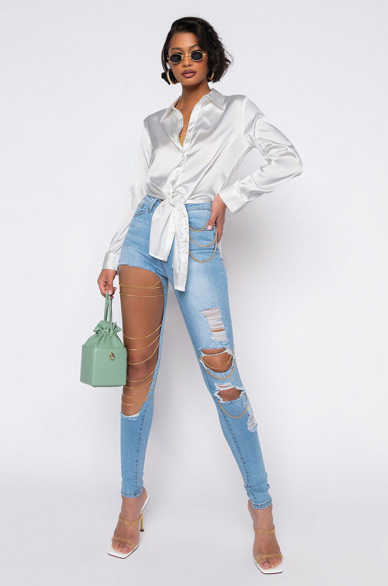 THE WAY YOU MOVE HIGH WAISTED SKINNY JEANS
