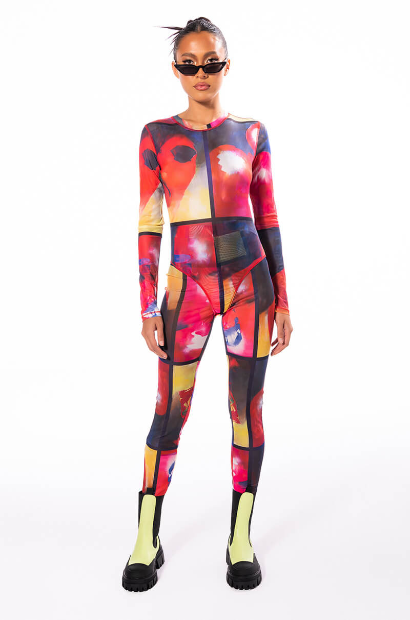 THINKING OF A PLACE MESH LEGGING