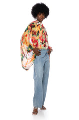TIE THE KNOT FLORAL BLOUSE