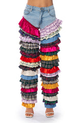 TIME TO DANCE RUFFLE FASHION JEANS