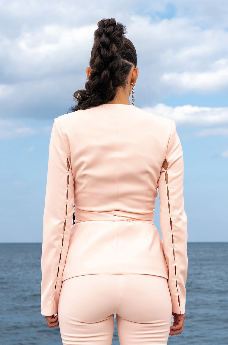 THE TINO SMALL KEY HOLE WRAP BLAZER