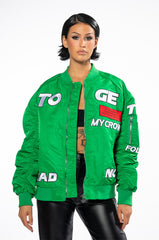 TOGETHER VARSITY RACING BOMBER