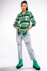TOKYO STYLE EMBELLISHED PATCH BUTTON DOWN