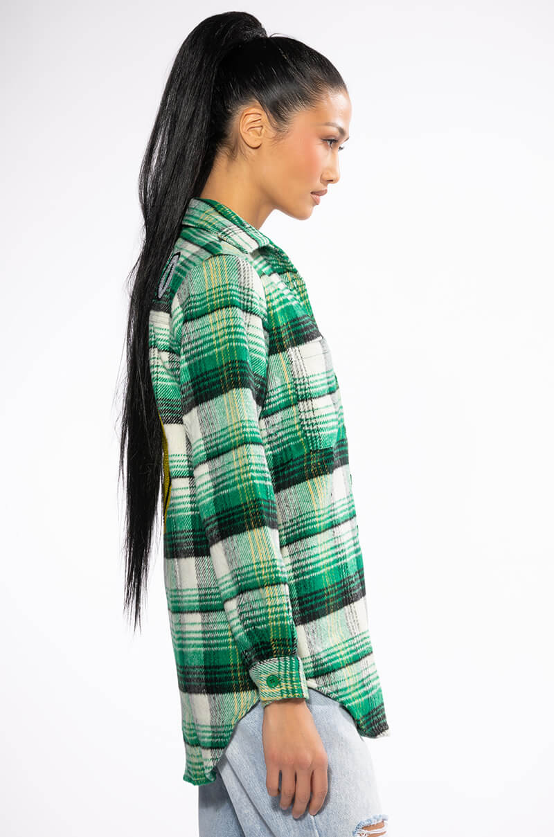 TOKYO STYLE EMBELLISHED PATCH BUTTON DOWN