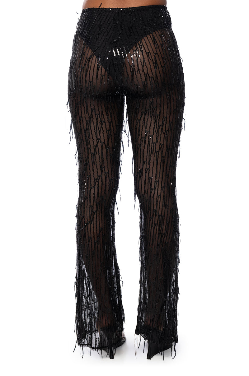 TONIGHT IS THE NIGHT SEQUIN PANTS