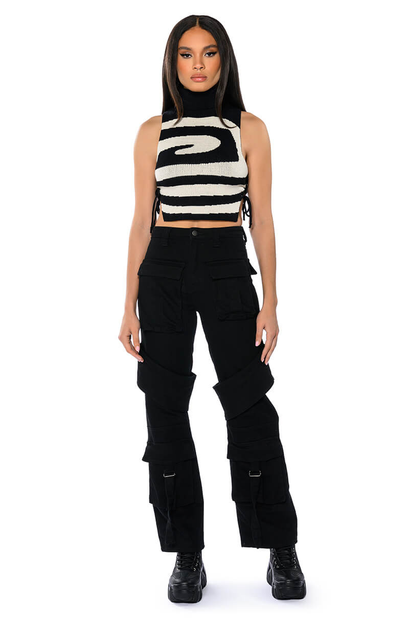 TOO COOL CARGO HIGH WAISTED JEANS