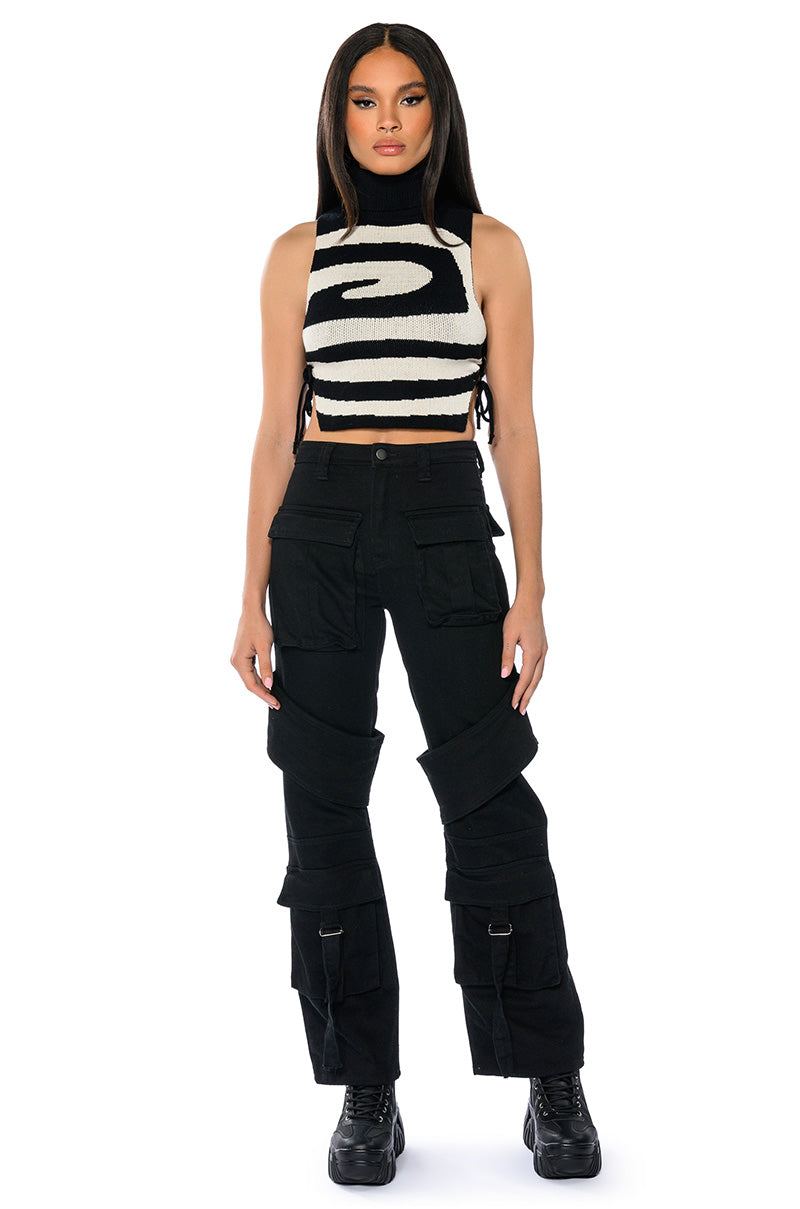 TOO COOL CARGO HIGH WAISTED JEANS