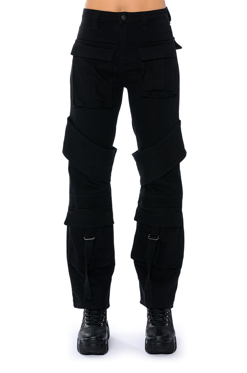 TOO COOL CARGO HIGH WAISTED JEANS