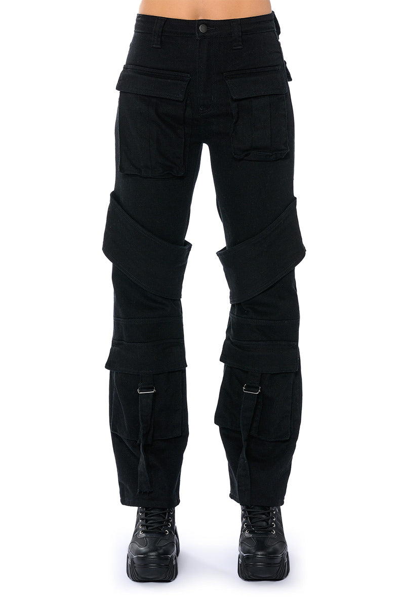 TOO COOL CARGO HIGH WAISTED JEANS