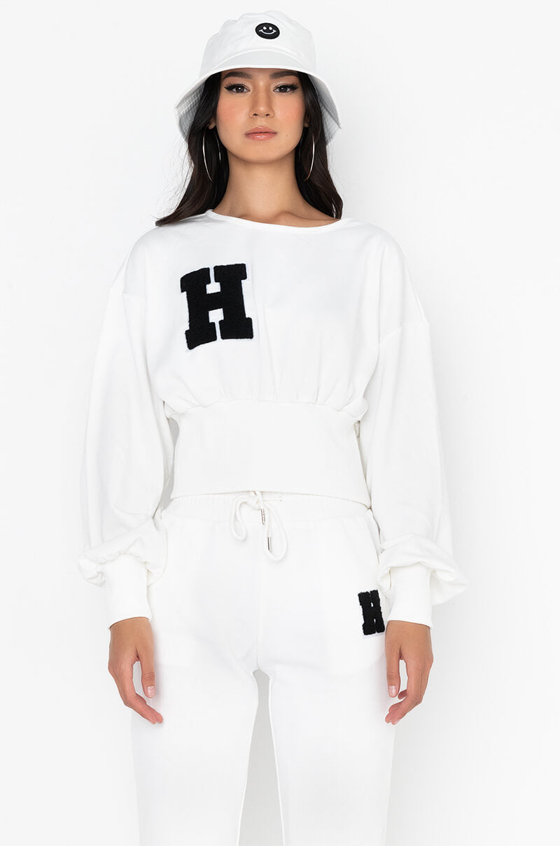 TOO HOT TO HANDLE SCOOP NECK SWEATSHIRT