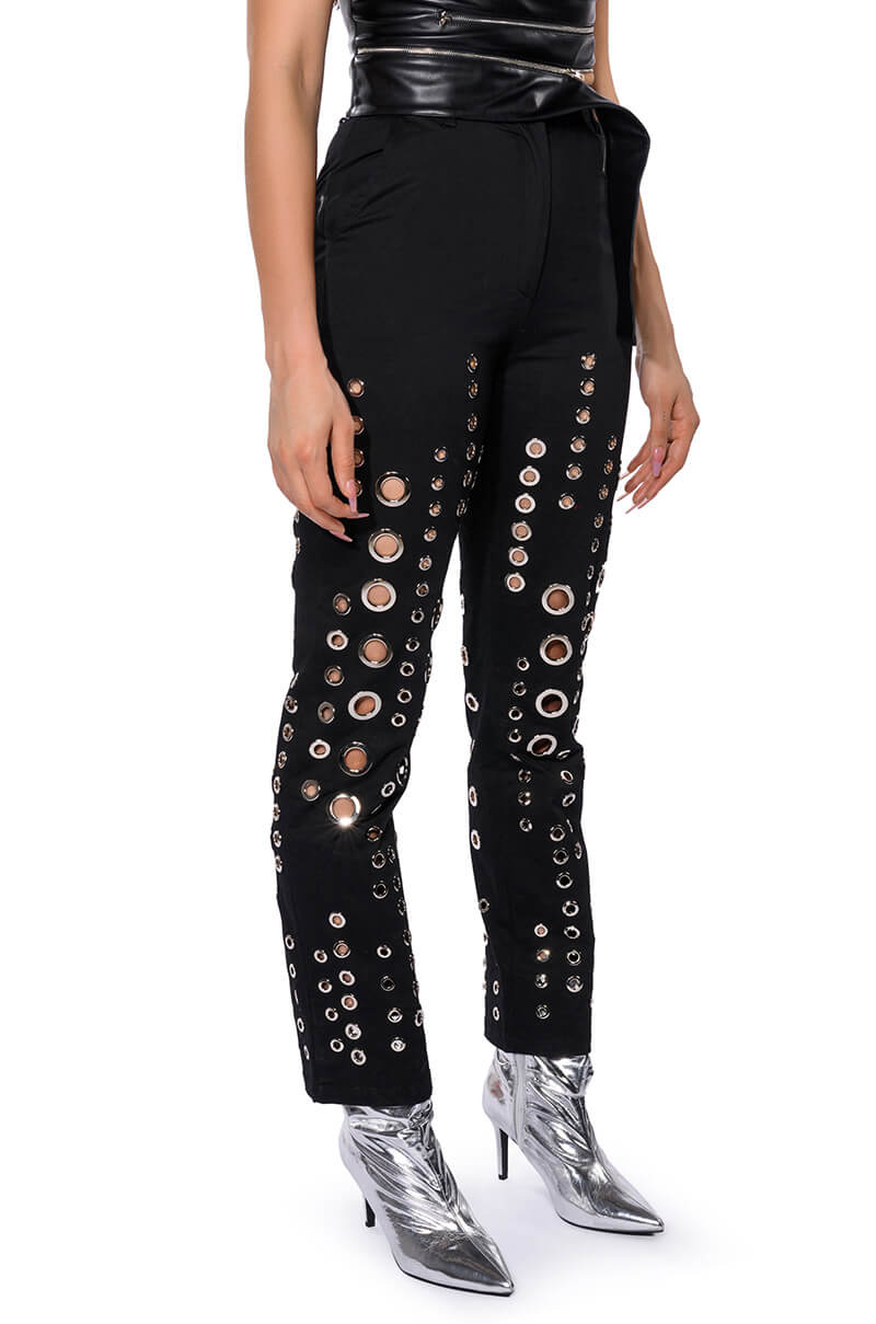 TOO MUCH FOR YOU HARDWARE DETAILED PANTS