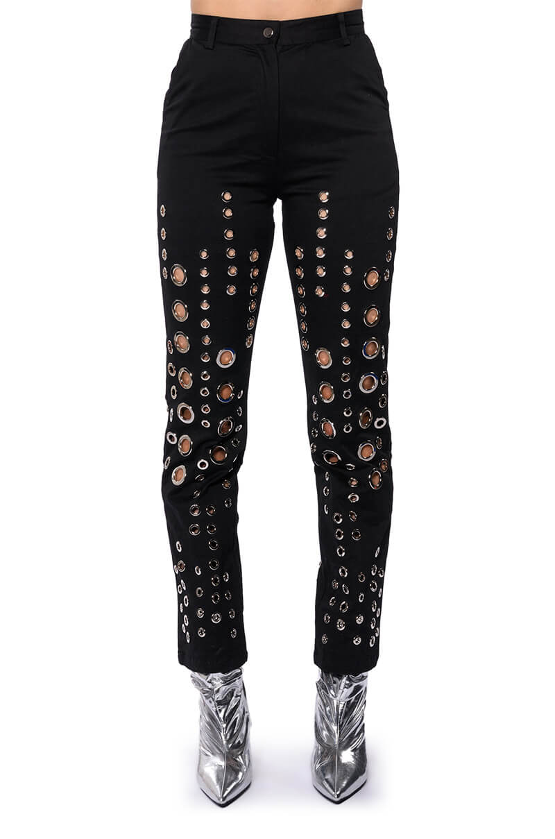 TOO MUCH FOR YOU HARDWARE DETAILED PANTS