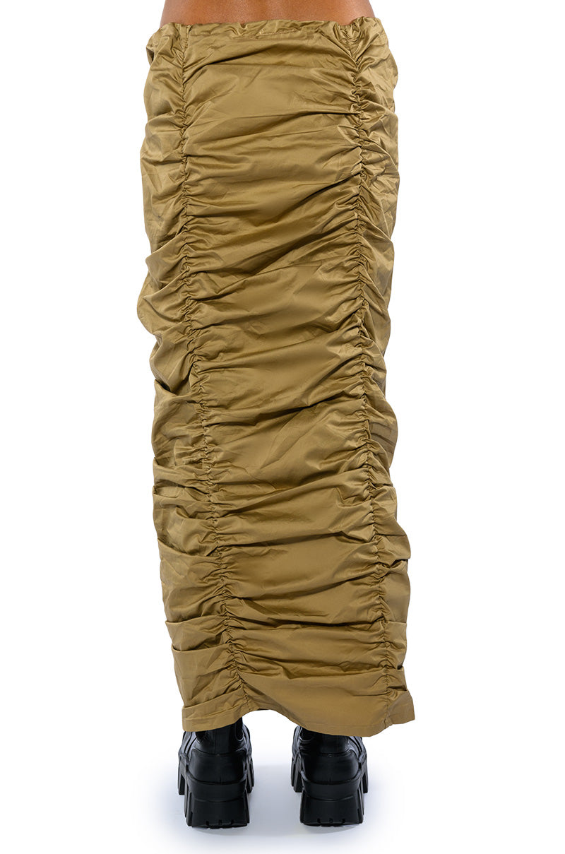 TOP OF THE WORLD CINCHED MAXI SKIRT