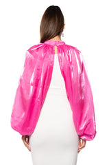 TRUE ELEGANCE LONG SLEEVE BLOUSE IN PINK