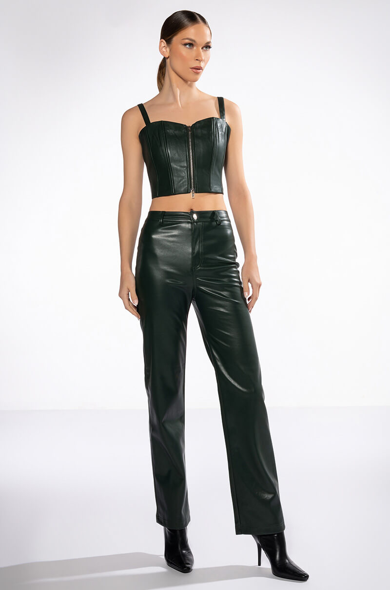 TRUE LOVE ZIP UP STRUCTURED TANK TOP