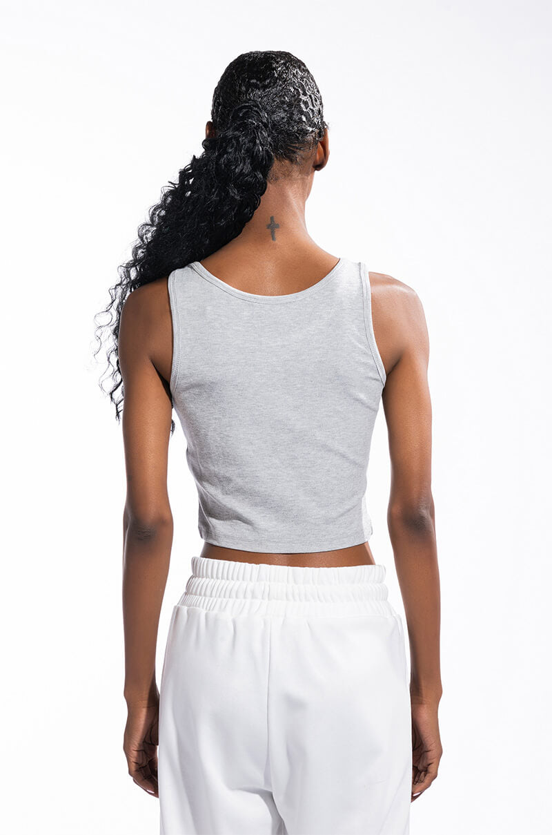 TWO FACED RIBBED TANK
