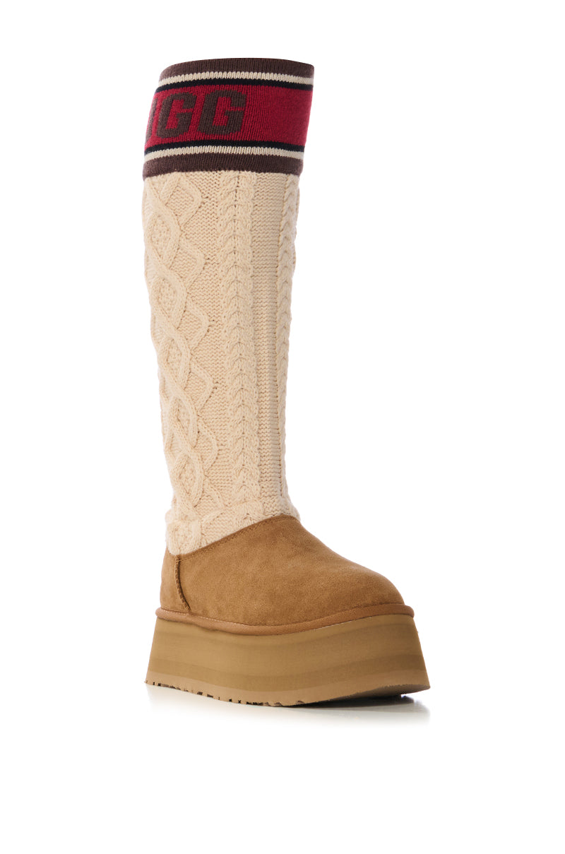 UGG CHESTNUT W CLASSIC SWEATER LETTER