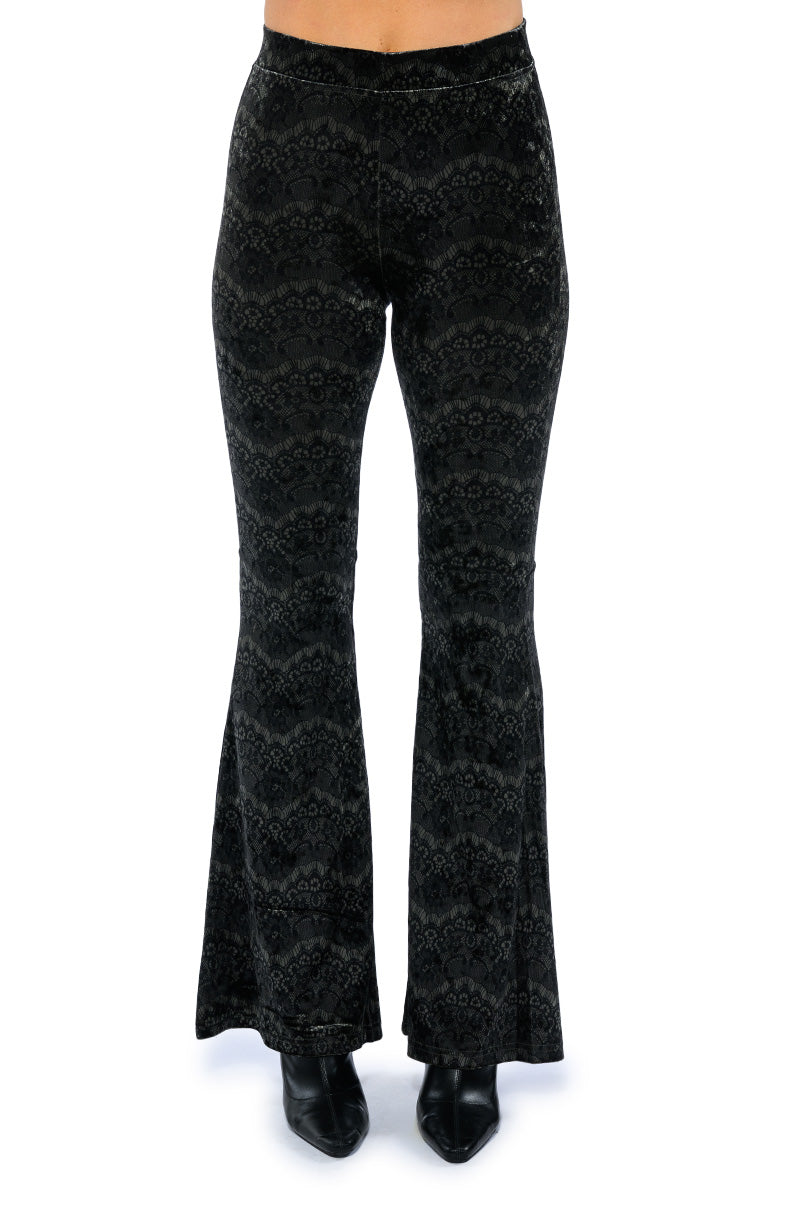 VELVETY SOFT HIGH RISE FLARE PANT