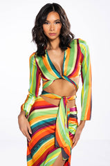 WANT YOU TO WANT ME TIE FRONT BLOUSE