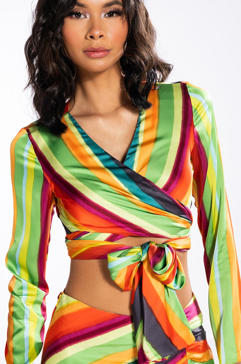 WANT YOU TO WANT ME TIE FRONT BLOUSE