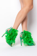 WHAT DREAMS ARE MADE OF FEATHER STILETTO SANDAL