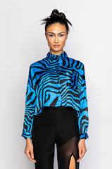WHAT YOU WANT SATIN BUTTON UP